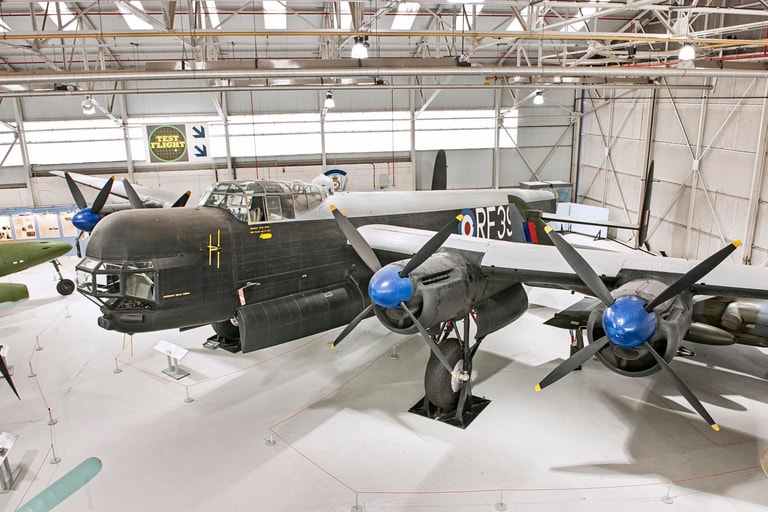 A view of the Museum&#039;s Avro Lincoln from above, © RAF Museum/Iain Duncan / RAF Museum/ Iain Duncan