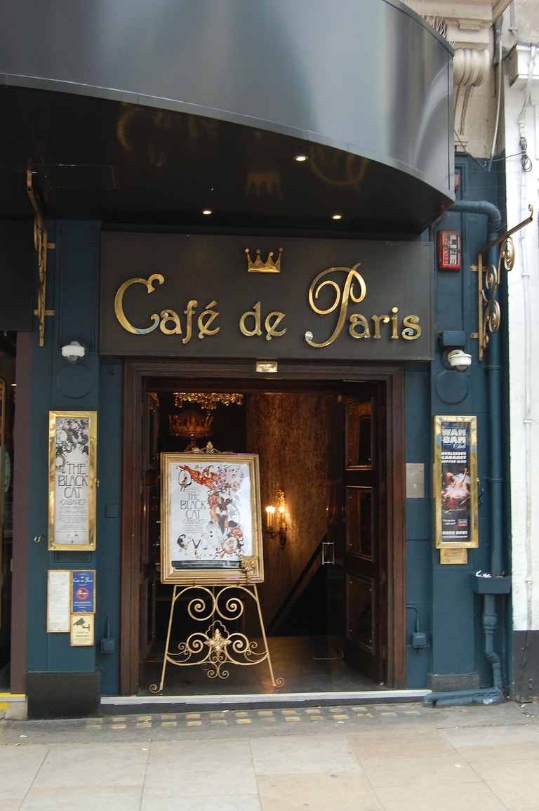 Café de Paris is a famous Edwardian London cinema and currently-operating nightclub which opened as the cinema’s restaurant in 1924 in the West End of London.