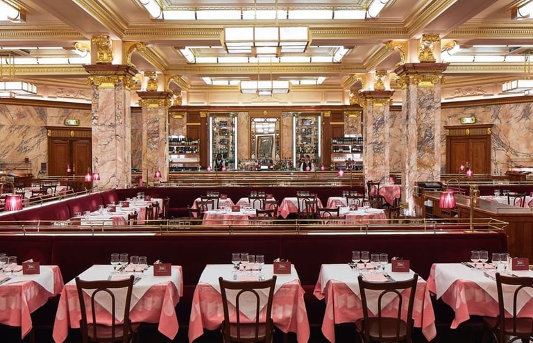 Brasserie Zedel are “…the most authentic 1930s interiors in this country”